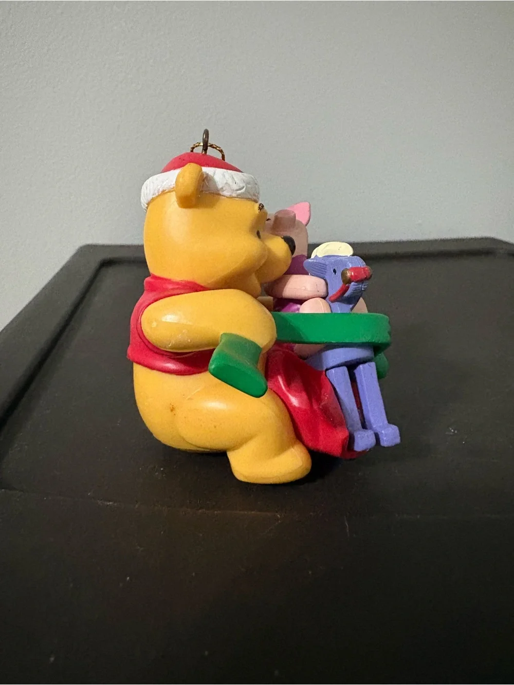 Disney Winnie the Pooh & Piglet Holiday Ornament Vintage Yellow/Pink